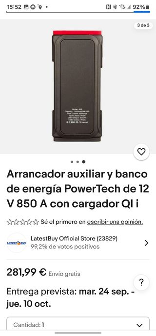 Arrancador de coche, moto, quad.... 12v