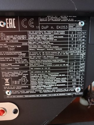 Estufa de pellets Canalizable EDILKAMIN mod. TINY