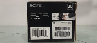 Caja con todos los accesorios de la psp 1000k