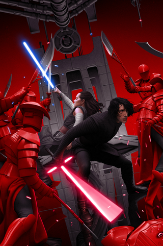 Póster / Print MONDO The Last Jedi por Rory Kurtz