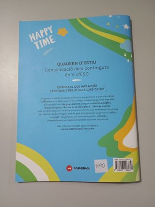 Llibre repas Faré 2 ESO Vacances