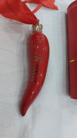 Corno in porcellana  con nome