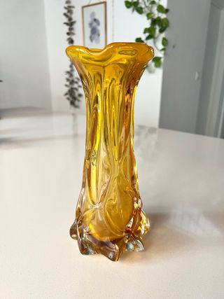 Gran jarrón cristal murano 70s