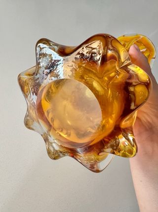 Gran jarrón cristal murano 70s