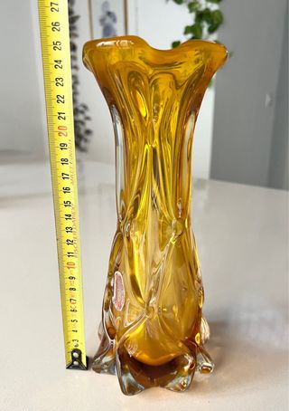 Gran jarrón cristal murano 70s