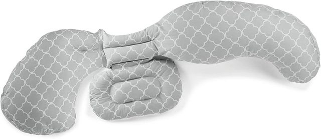 Cuscino Gravidanza Boppy Total Body Modulare Grigi