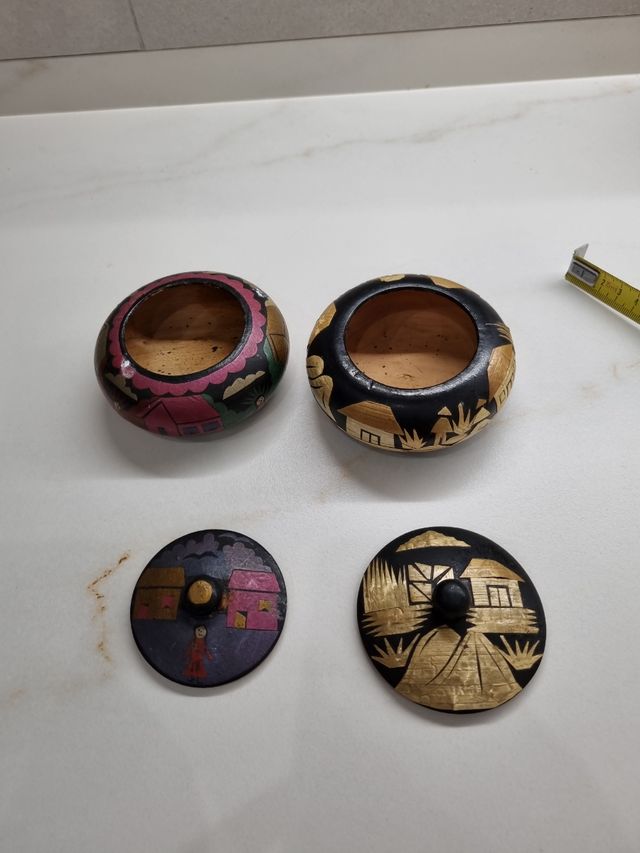 Cajitas madera Vintage años 70