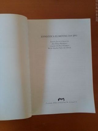 "Estadística elemental con SPSS", Beatriz Lacruz.
