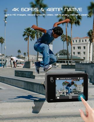 Cámara deportiva de doble pantalla. NUEVO sin usar