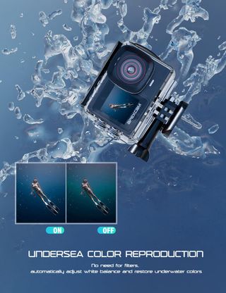 Cámara deportiva de doble pantalla. NUEVO sin usar