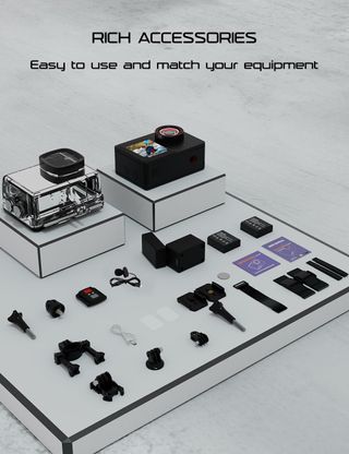 Cámara deportiva de doble pantalla. NUEVO sin usar