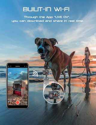 Cámara deportiva de doble pantalla. NUEVO sin usar