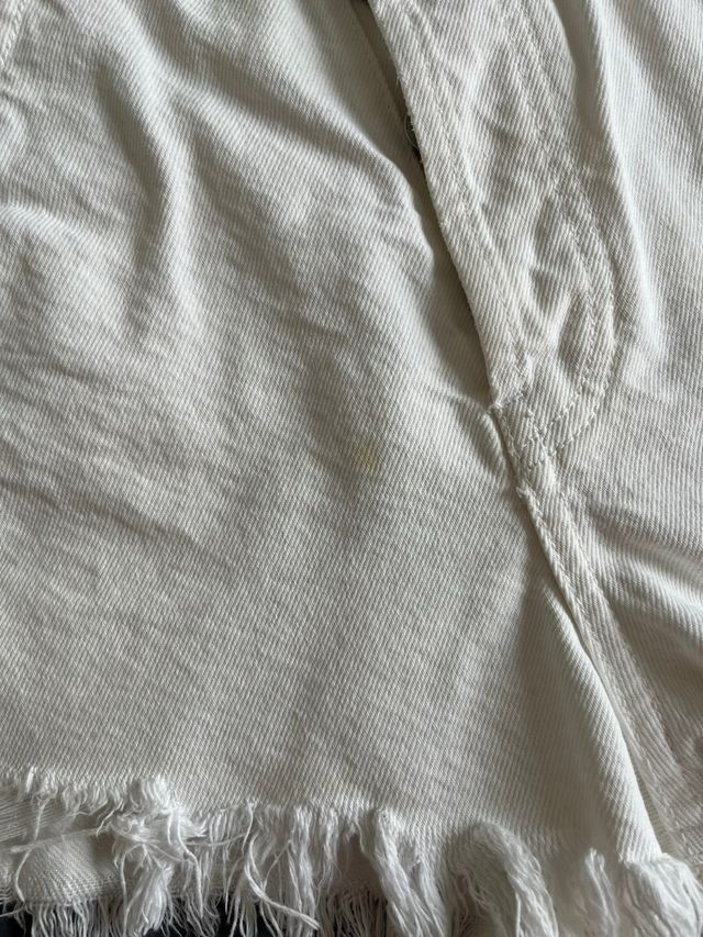 Short vaqueros blancos de Zara