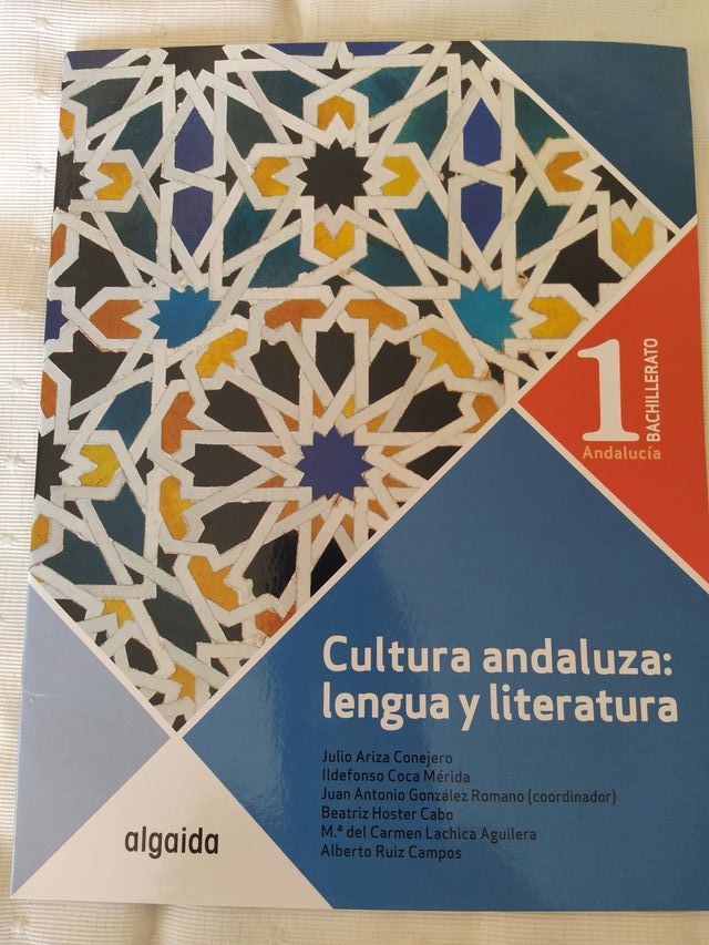 Libro de texto 1º Bachillerato Cultura andaluza.