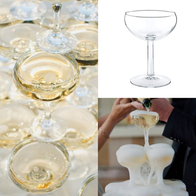 31 copas de champagne