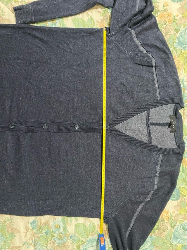 Cardigan blu e grigio Koan taglia XL