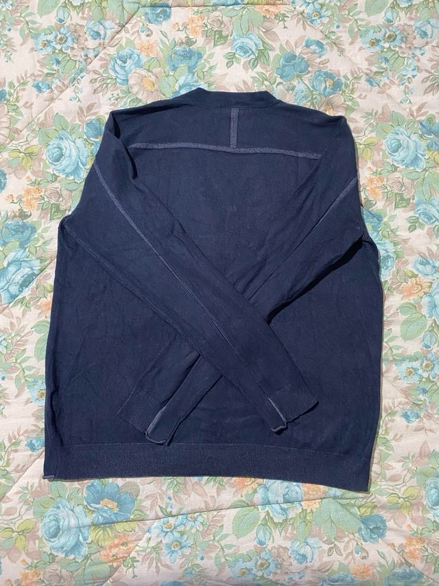 Cardigan blu e grigio Koan taglia XL