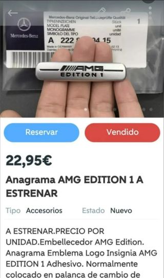 Anagrama AMG SPECIAL EDITION  MERCEDES Fuengirola 
