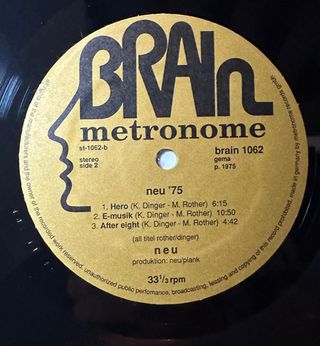 Neu! – Neu! '75 LP Germany Brain 1062 vinyl