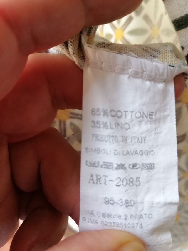 Casacca in lino e cotone