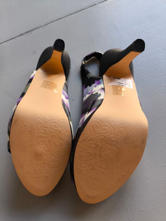 Zapatos tacón mujer y bolso a juego