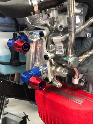 Abarth Alfa Adaptador Radiador Aceite CNC