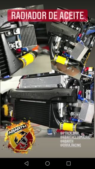 Abarth Alfa Adaptador Radiador Aceite CNC