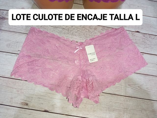 Lote de culote talla L encaje