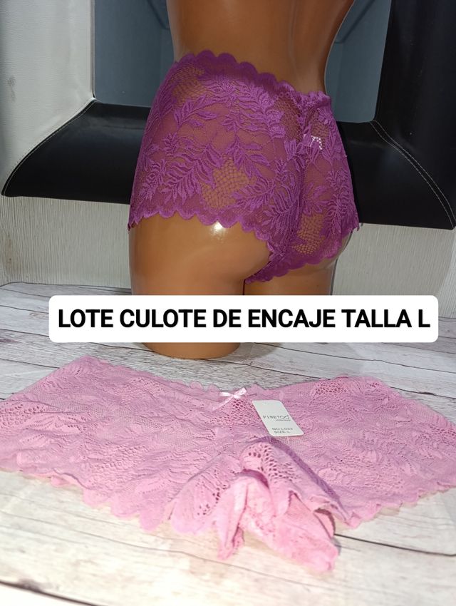 Lote de culote talla L encaje