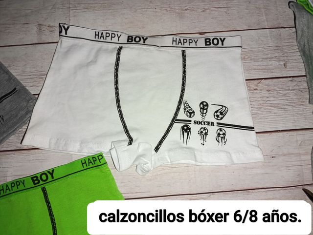Lote de calzoncillos bóxer niño 6/8 años