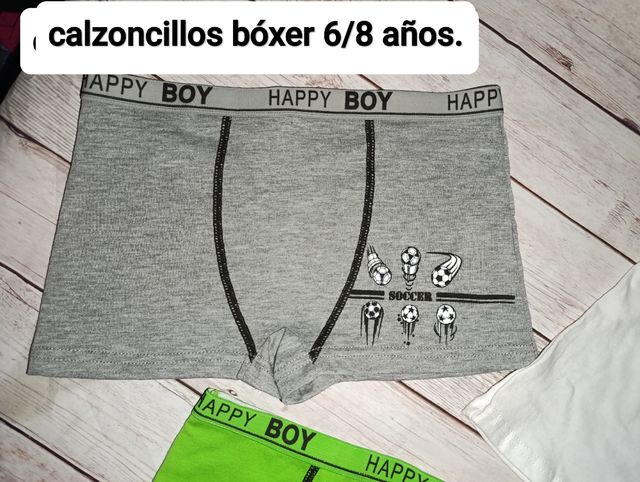 Lote de calzoncillos bóxer niño 6/8 años
