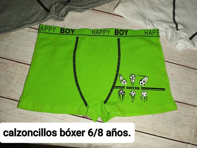 Lote de calzoncillos bóxer niño 6/8 años