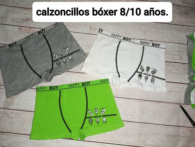 Lote de calzoncillos bóxer 8/10 años