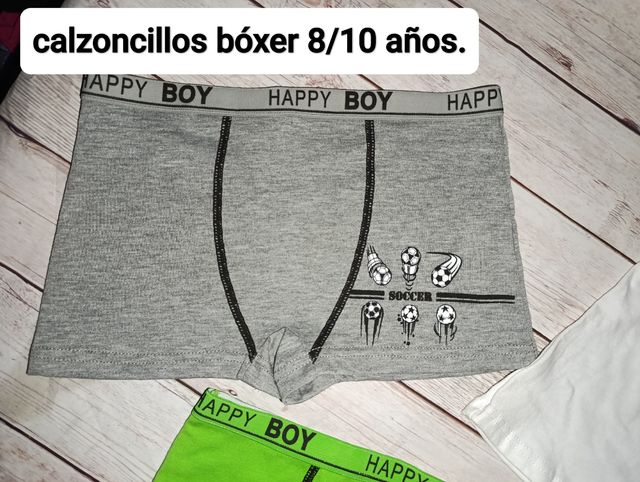 Lote de calzoncillos bóxer 8/10 años