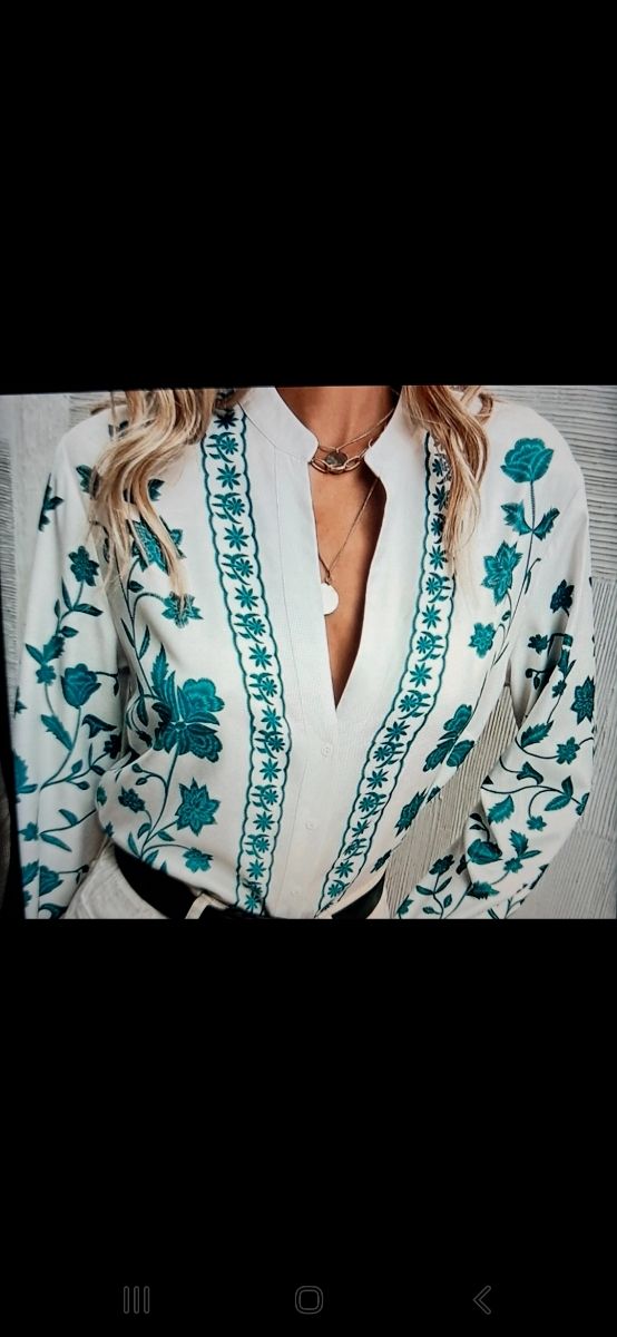 Preciosa camisa mujer estampada