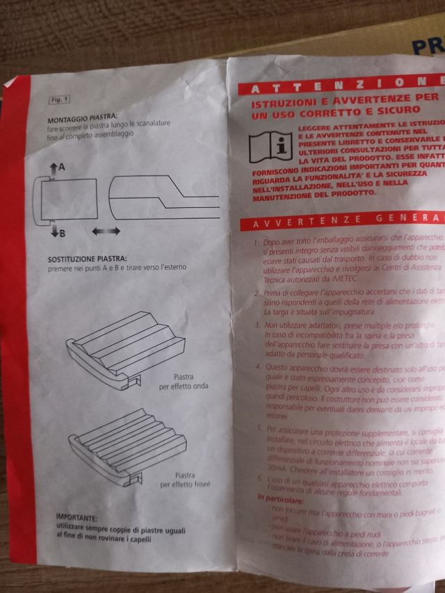 Piastra capelli imetec