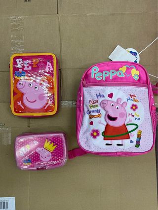 Peppa Pig set scuola Zainetto Portacolori Merenda
