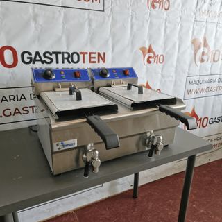 🔴 Freidora Eléctrica 6+6 Litros con grifo