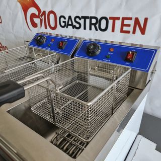 🔴 Freidora Eléctrica 6+6 Litros con grifo