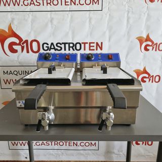 🔴 Freidora Eléctrica 6+6 Litros con grifo