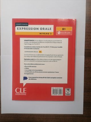 Libro texto Francés Expression Orale B1 