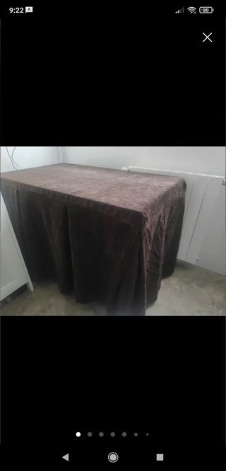 Ropa de mesa camilla rectangular