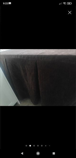Ropa de mesa camilla rectangular
