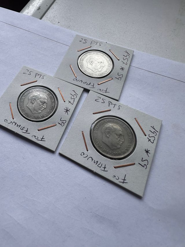 25 PESETAS 1957 ESTRELLA 59