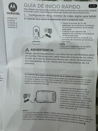 Vigilabebés Motorola EASE 34