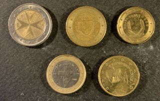 Monete euro Malta e Cipro - (rif.7)
