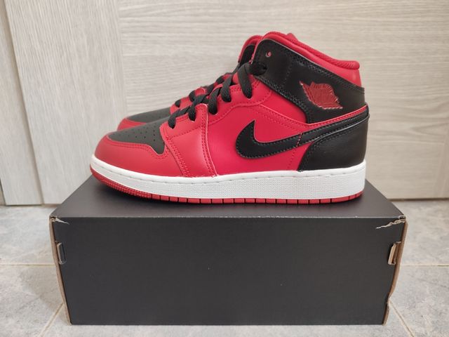 Nike Jordan 1 Mid Reverse Bred GS