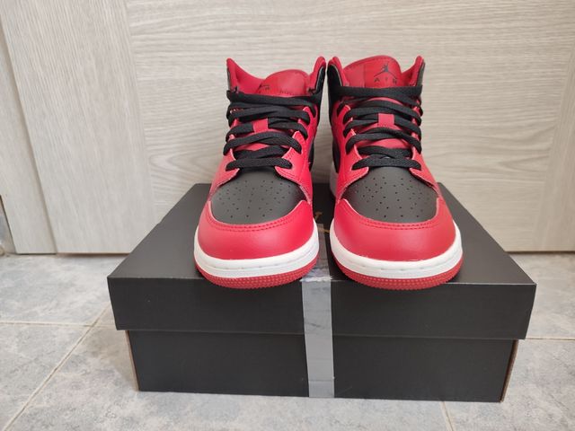 Nike Jordan 1 Mid Reverse Bred GS