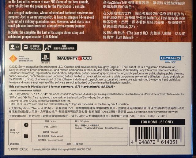 The Last of Us Part I PS5 (English)