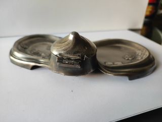 Escribanía antigua modernista de Peltre